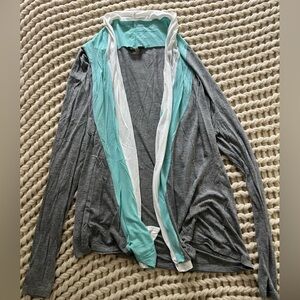 Cable and Gauge womens size large open multi colored cardigan